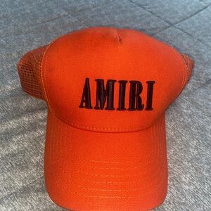 BRAND NEW MIKE AMIRI ORANGE TRUCKER HAT